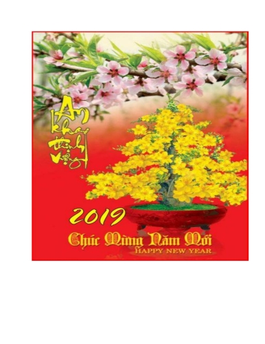 THƯ CHÚC TẾT 2019 CỦA GIÁO HỘI